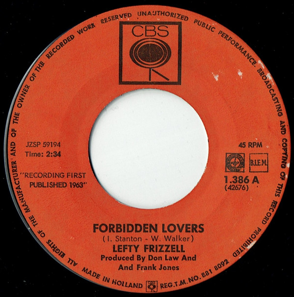 Album herunterladen Lefty Frizzell - Forbidden Lovers A Few Steps Away