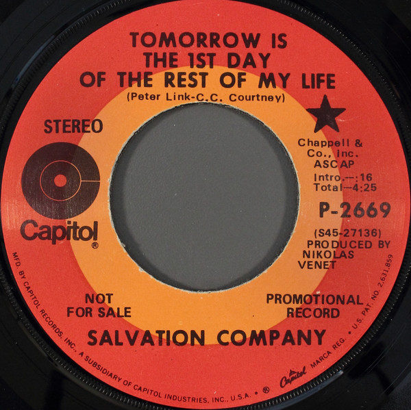 last ned album Salvation Company - Tomorrow Is The 1st Day Of The Rest Of My Life