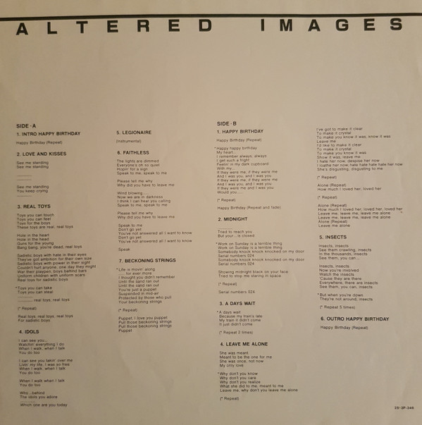 Album herunterladen Altered Images - Happy Birthday