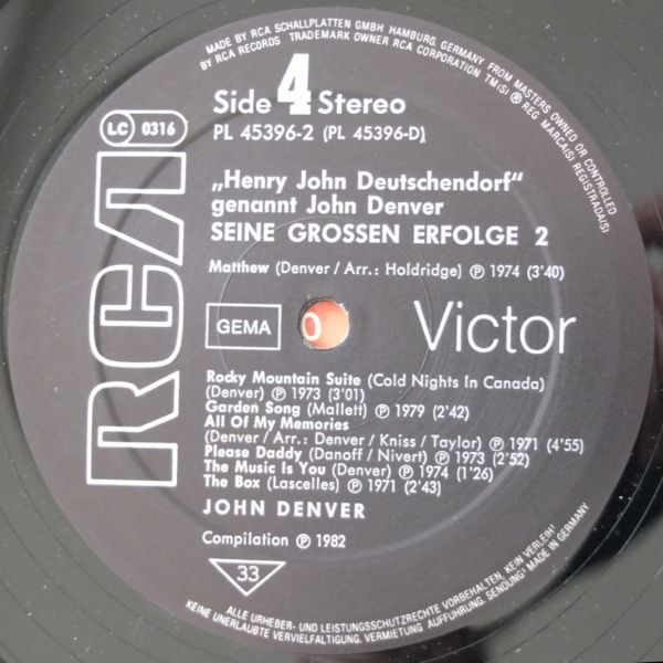 ladda ner album John Denver, Henry John Deutschendorf - Seine Großen Erfolge Vol II