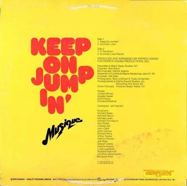 Musique - Keep On Jumpin' | Prelude Records (PRL 12158) - 2