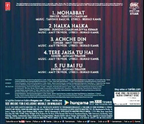 Album herunterladen Amit Trivedi, Irshad Kamil - Fanney Khan