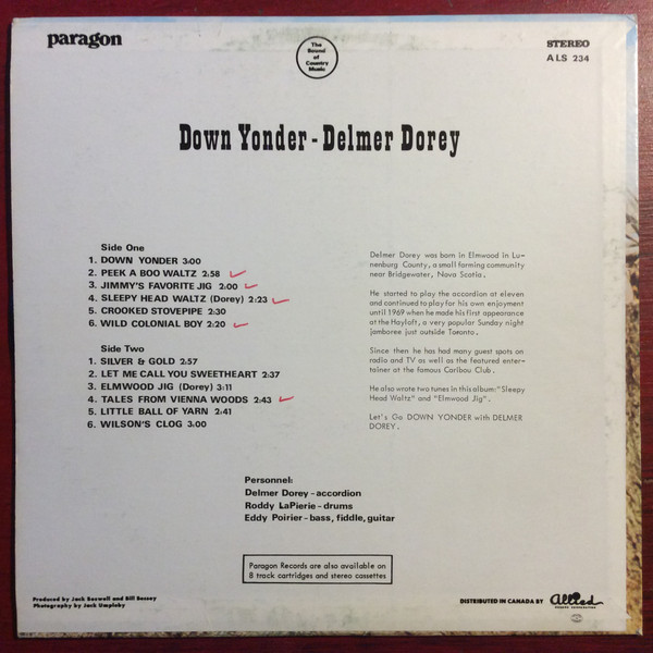 télécharger l'album Delmer Dorey - Down Yonder