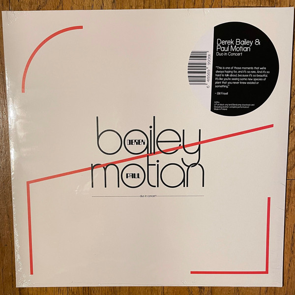 Derek Bailey & Paul Motian – Duo In Concert (2023, Vinyl) - Discogs