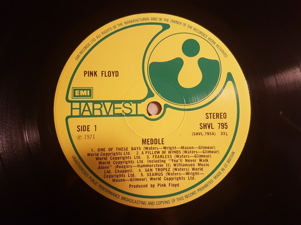 Pink Floyd – Meddle (Label Error, Vinyl) - Discogs