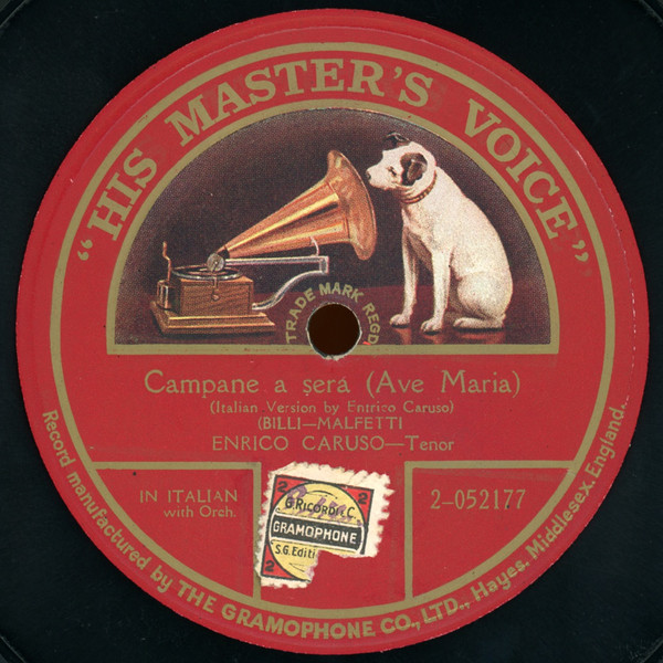 Enrico Caruso Campane A Sera Ave Maria Shellac Discogs