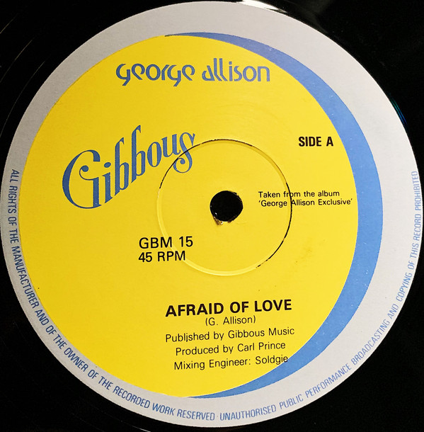 ladda ner album George Allison - Afraid Of Love
