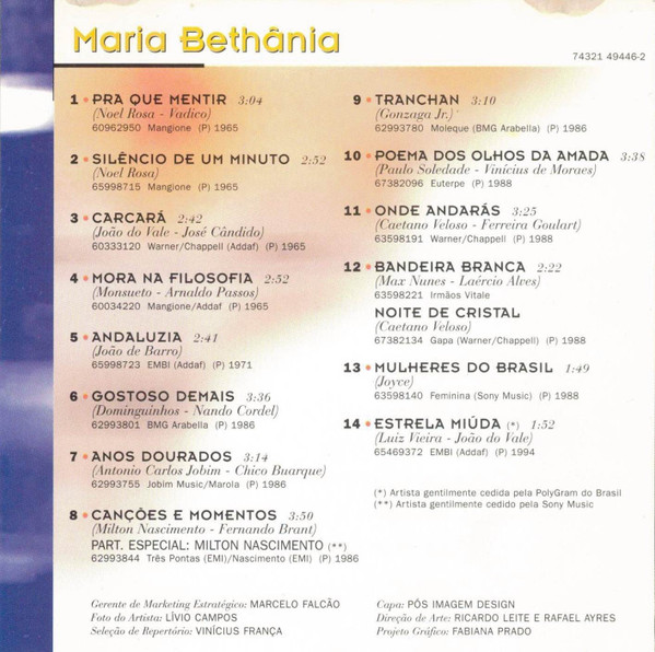 Album herunterladen Maria Bethânia - O Melhor De