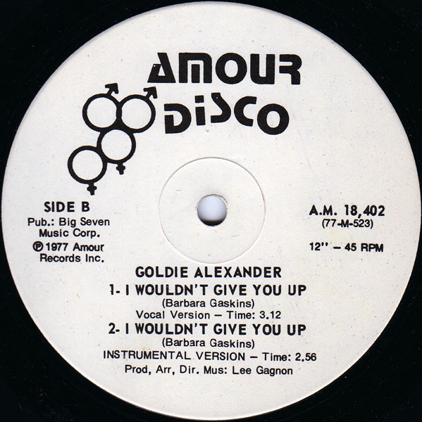 last ned album Goldie Alexander - I Wouldnt Give You Up