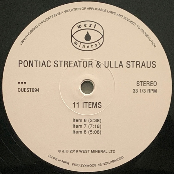 last ned album Pontiac Streator & Ulla Straus - 11 Items