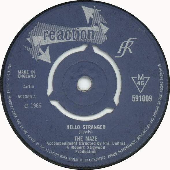 THE MAZE HELLO STRANGER UK盤 ROD EDANS-