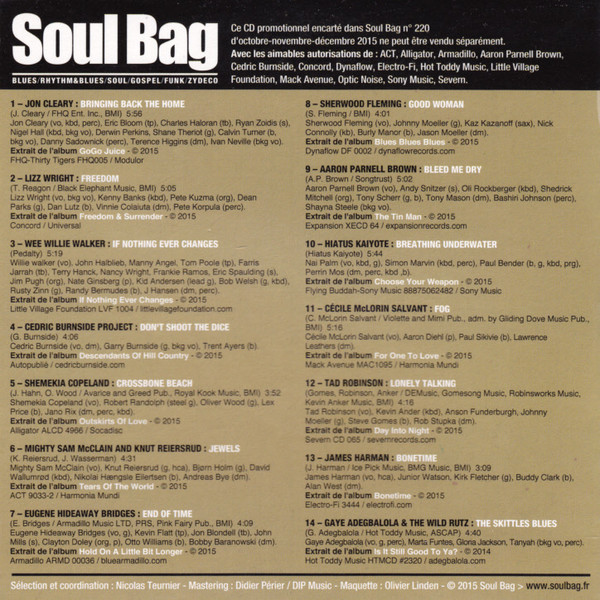 descargar álbum Various - Soul Bag La Sélection Blues Soul
