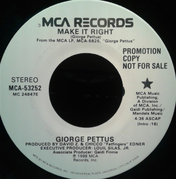 Album herunterladen Giorge Pettus - Make It Right