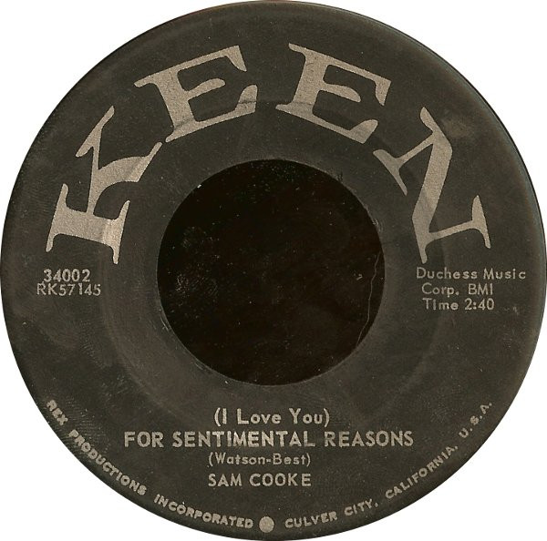 Sam Cooke – (I Love You) For Sentimental Reasons / Desire Me (1958