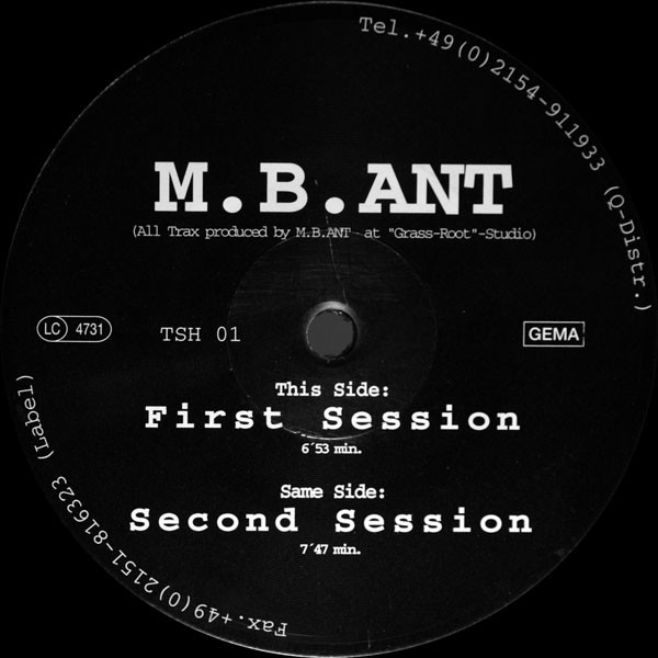 M.B.Ant - First Session / Second Session | The Same Hippies Recordings (TSH 01)