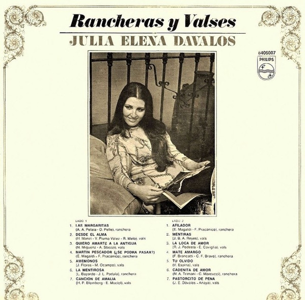 ladda ner album Julia Elena Dávalos - Rancheras Y Valses