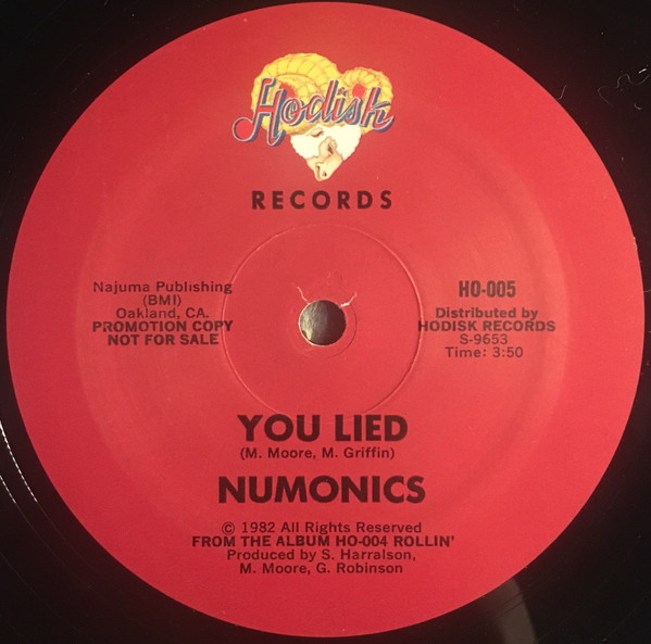 Numonics – You Lied (1982, Vinyl) - Discogs