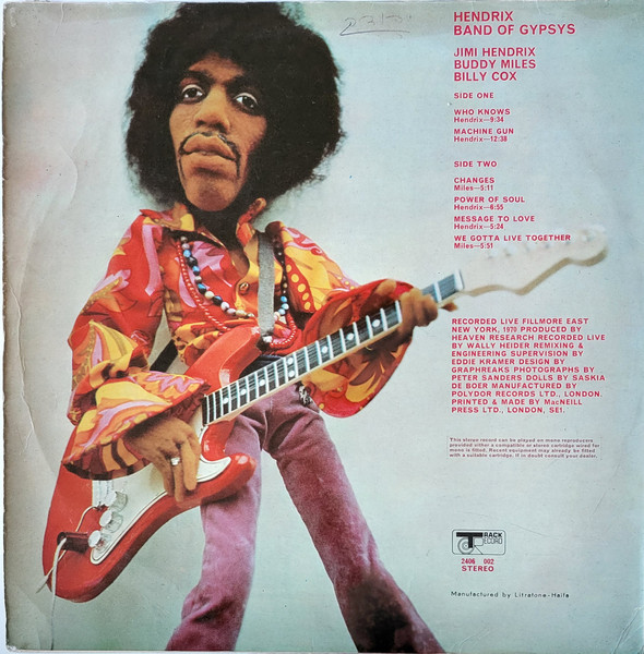 Hendrix - Band Of Gypsys | Releases | Discogs