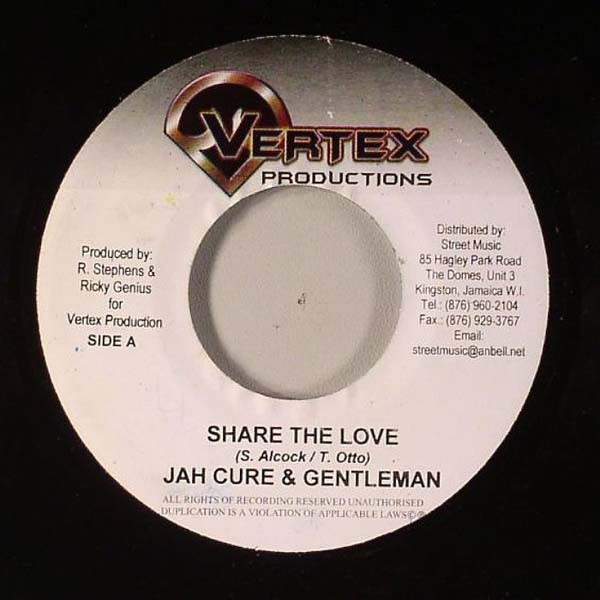 Jah Cure & Gentleman – Share The Love (2006, Vinyl) - Discogs