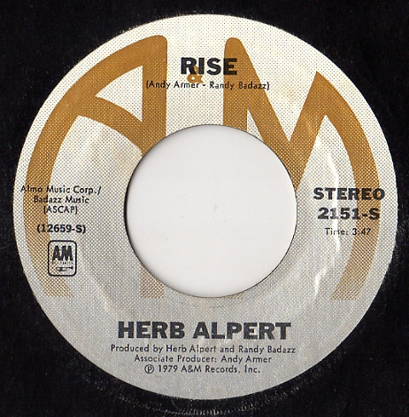 Herb Alpert – Rise (1979, Pitman Pressing, Vinyl) - Discogs