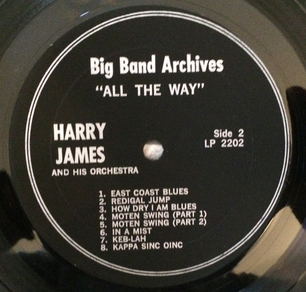 Harry James And His Orchestra - All The Way | Big Band Archives (LP-2202) - 5