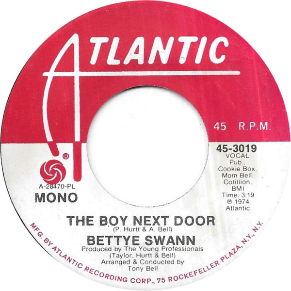 Bettye Swann - The Boy Next Door / Kiss My Love Goodbye | Releases