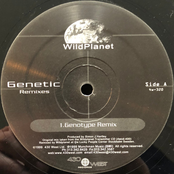 WildPlanet – Genetic Remixes (1999, Dark Brown Translucent, Vinyl ...