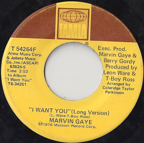 Marvin Gaye – I Want You (1976, Vinyl) - Discogs