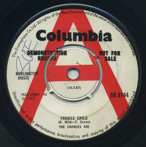 The Chances Are – Fragile Child (1967, Vinyl) - Discogs