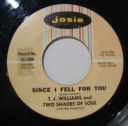 télécharger l'album TJ Williams And Two Shades Of Soul - Baby I Need You