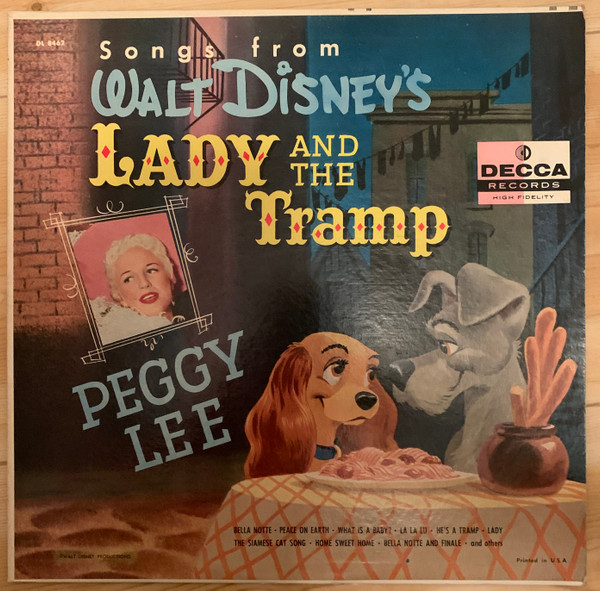 A Dama E O Vagabundo de Walt Disney (1955, Vinyl) - Discogs