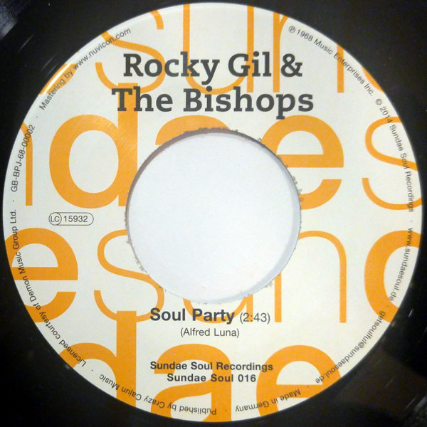 Album herunterladen Rocky Gil & The Bishops - Soul Party Its Not The End