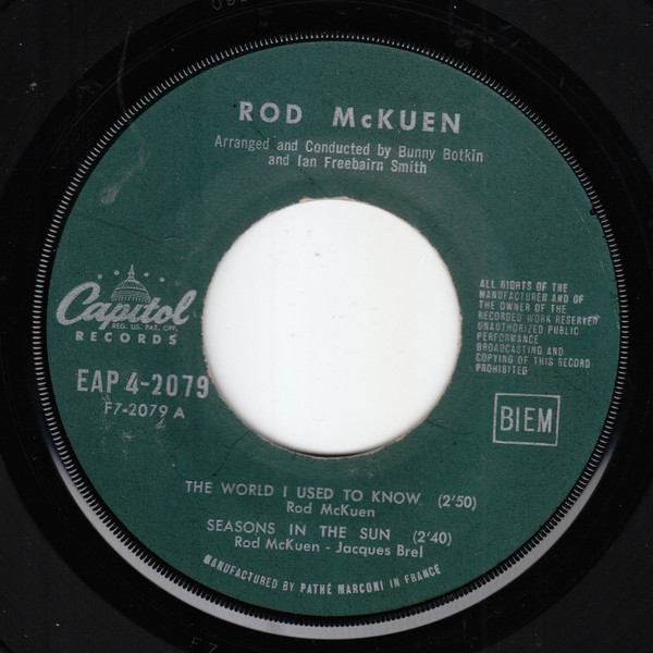 lataa albumi Rod McKuen - The World I Used To Know