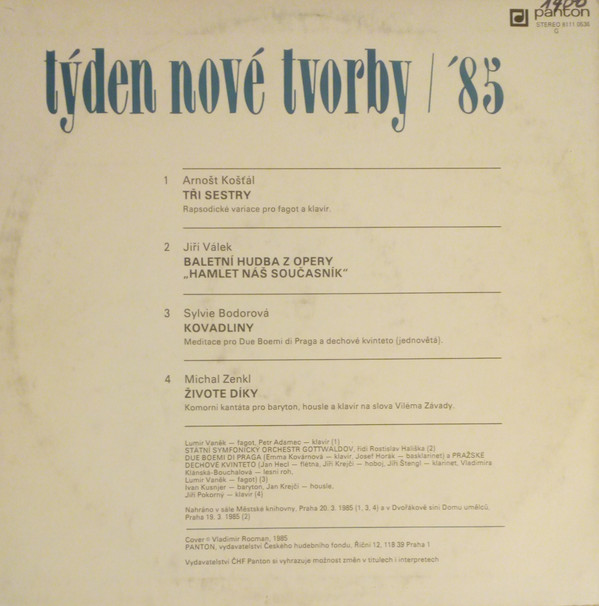 ladda ner album Various - Týden Nové Tvorby 85