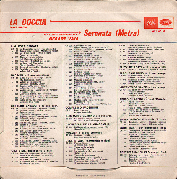 descargar álbum Cesare Vaia - La Doccia Serenata