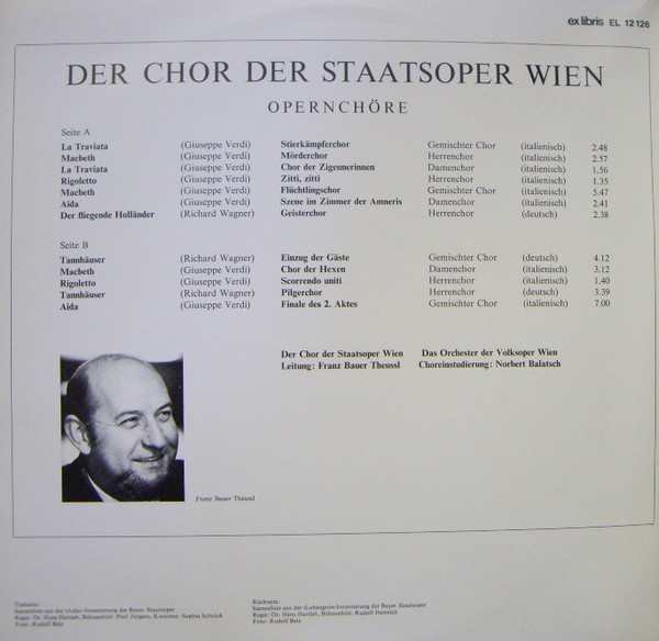 télécharger l'album Der Chor Der Staatsoper Wien - Berühmte Opernchöre