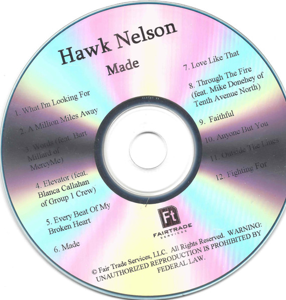 Hawk Nelson – Made (2013, Digipak, CD) - Discogs