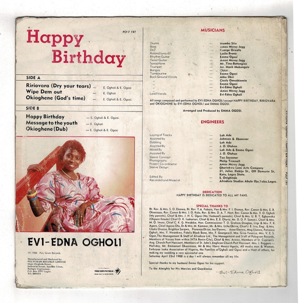 ladda ner album EviEdna Ogholi - Happy Birthday