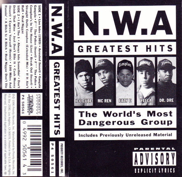 N.W.A – Greatest Hits (1996, Cassette) - Discogs