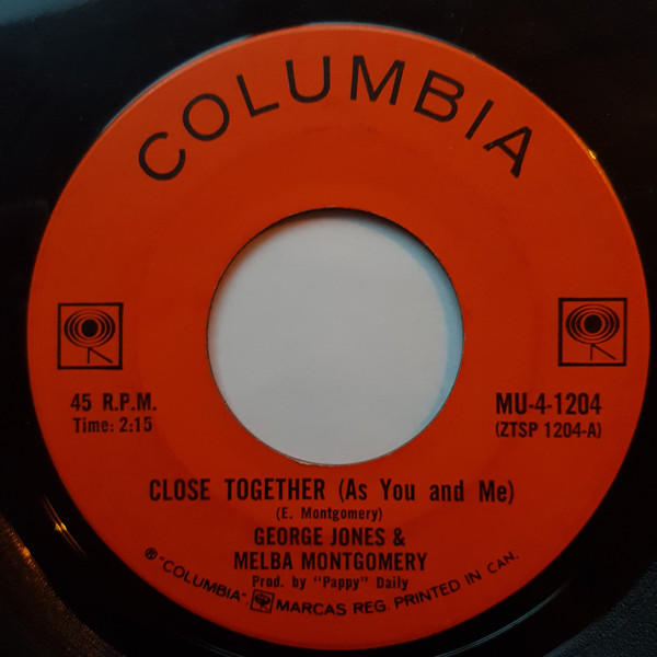 descargar álbum George Jones & Melba Montgomery - Close Together As You And Me Long As Were Dreaming