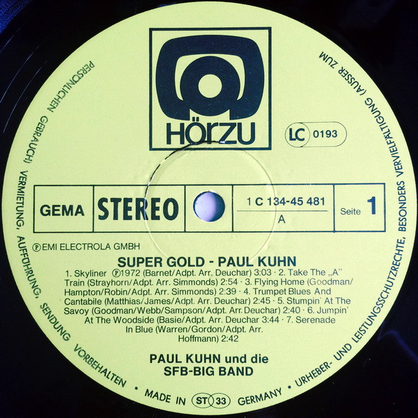 Album herunterladen Paul Kuhn - Supergold
