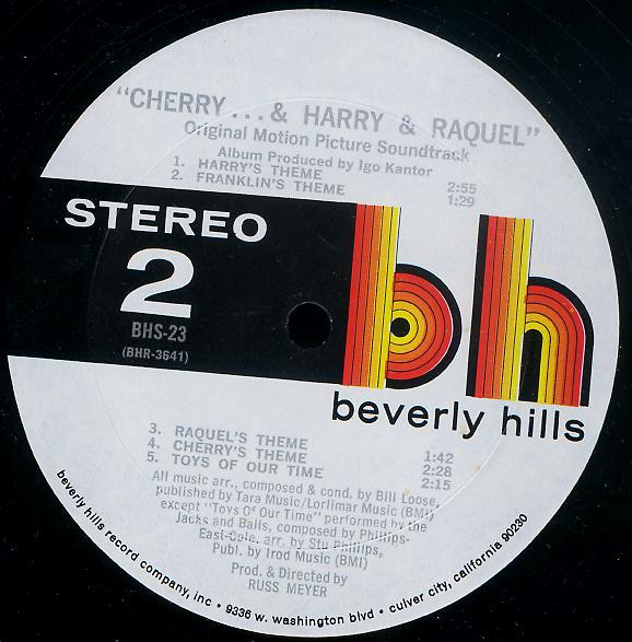 Album herunterladen Bill Loose - Cherry Harry Raquel Original Motion Picture Soundtrack