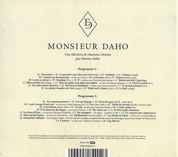 ladda ner album Etienne Daho - Monsieur Daho