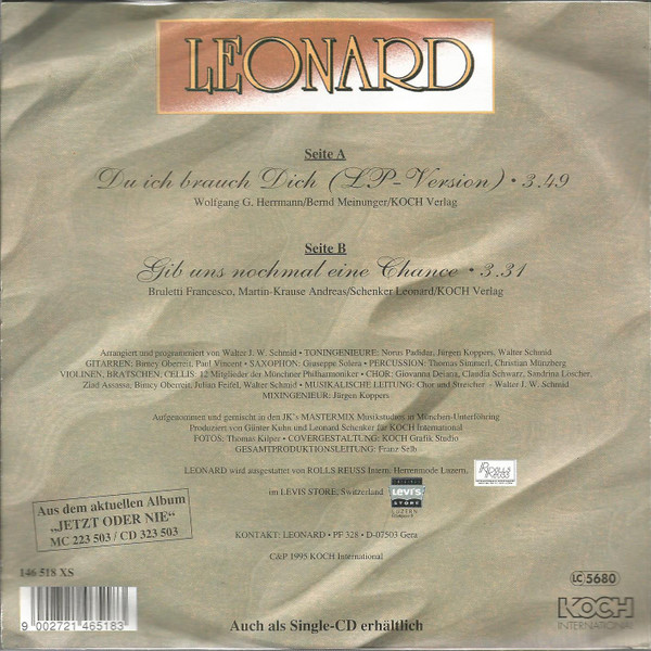 last ned album Leonard - Du Ich Brauch Dich