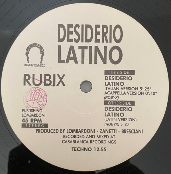 Album herunterladen Rubix - Desiderio Latino