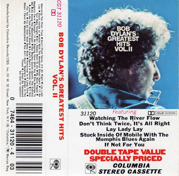 Bob Dylan – Bob Dylan's Greatest Hits Volume II (Cassette) - Discogs