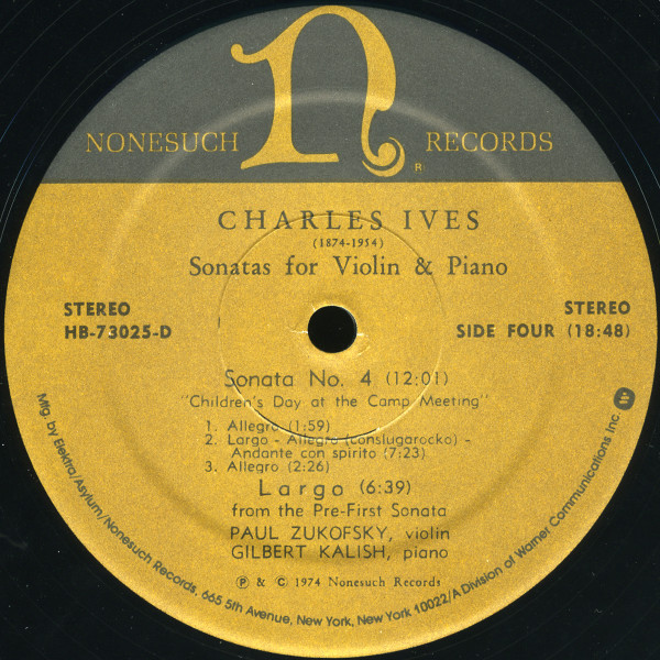 Album herunterladen Charles Ives - Sonatas For Violin Piano