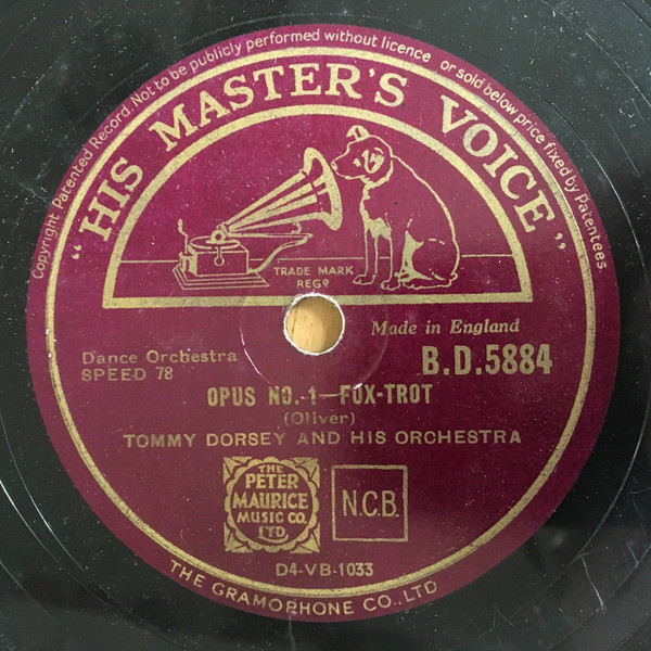 Tommy Dorsey And His Orchestra – Swing High / Opus No. 1 (1945 