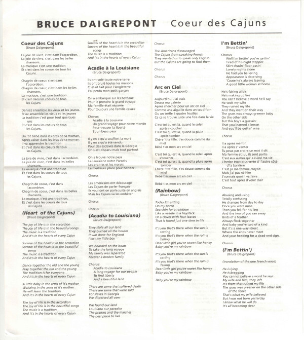 Album herunterladen Bruce Daigrepont - Coeur Des Cajuns