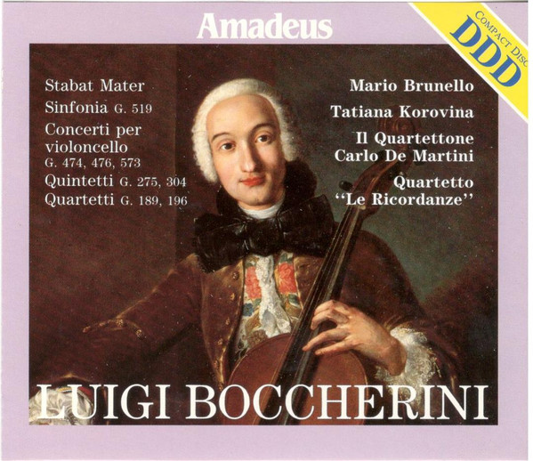 Luigi Boccherini, Tatiana Korovina, Mario Brunello, Quartetto 